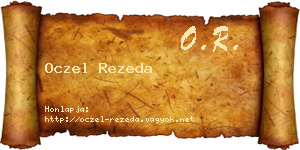 Oczel Rezeda névjegykártya